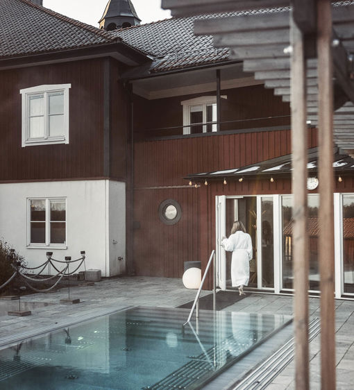Utomhuspool på Värmdö