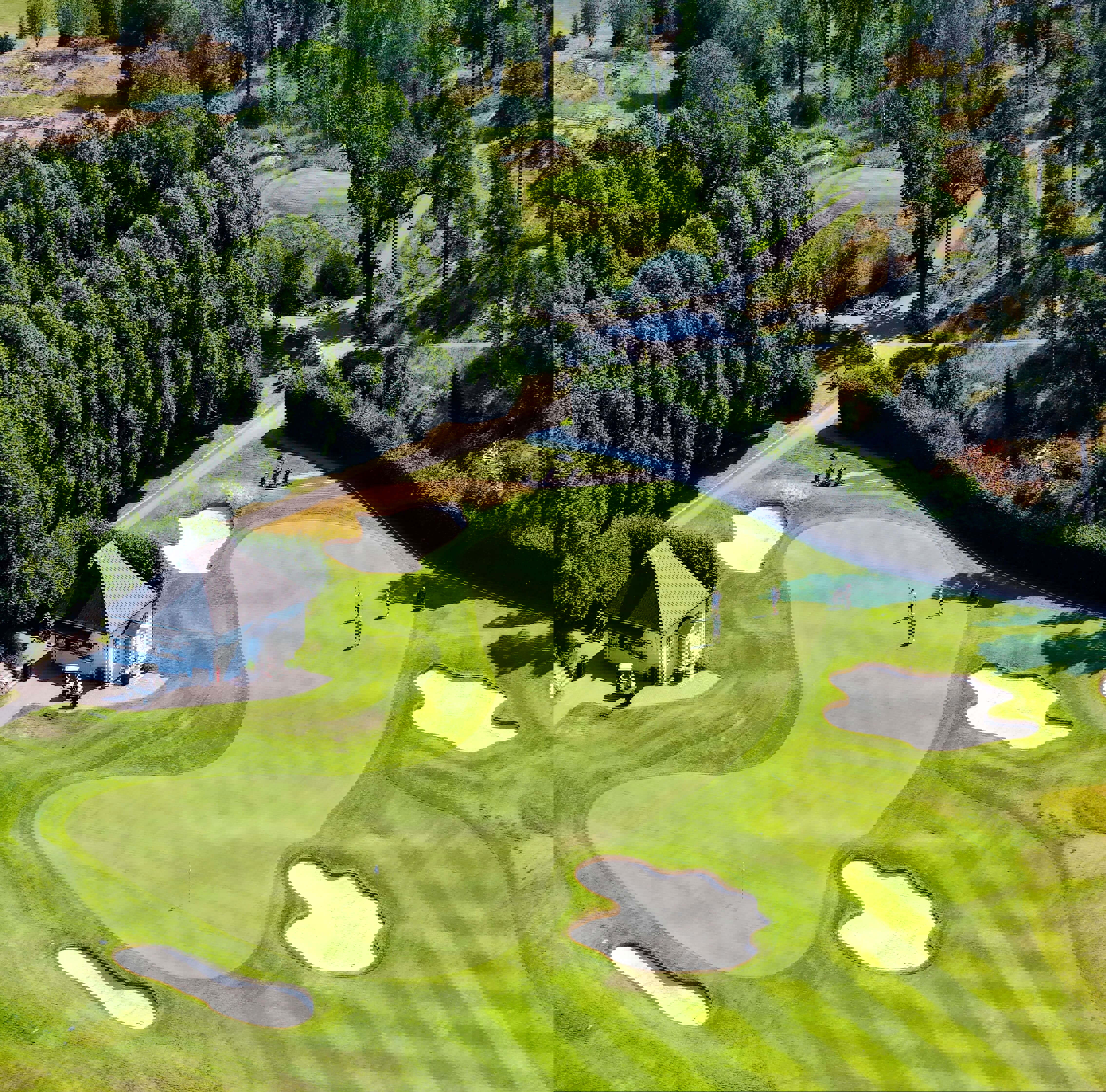 Golfbana vid hotell på Värmdö