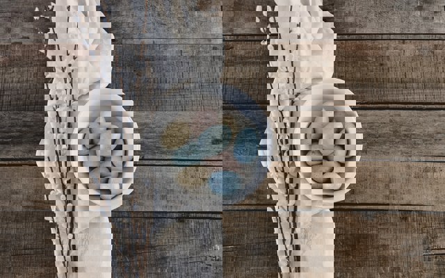 Ägg i olika vackra färger