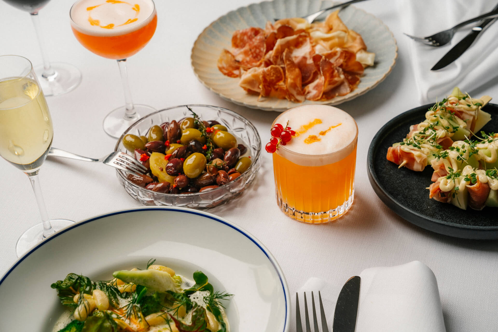 Drinkar och maträtter 