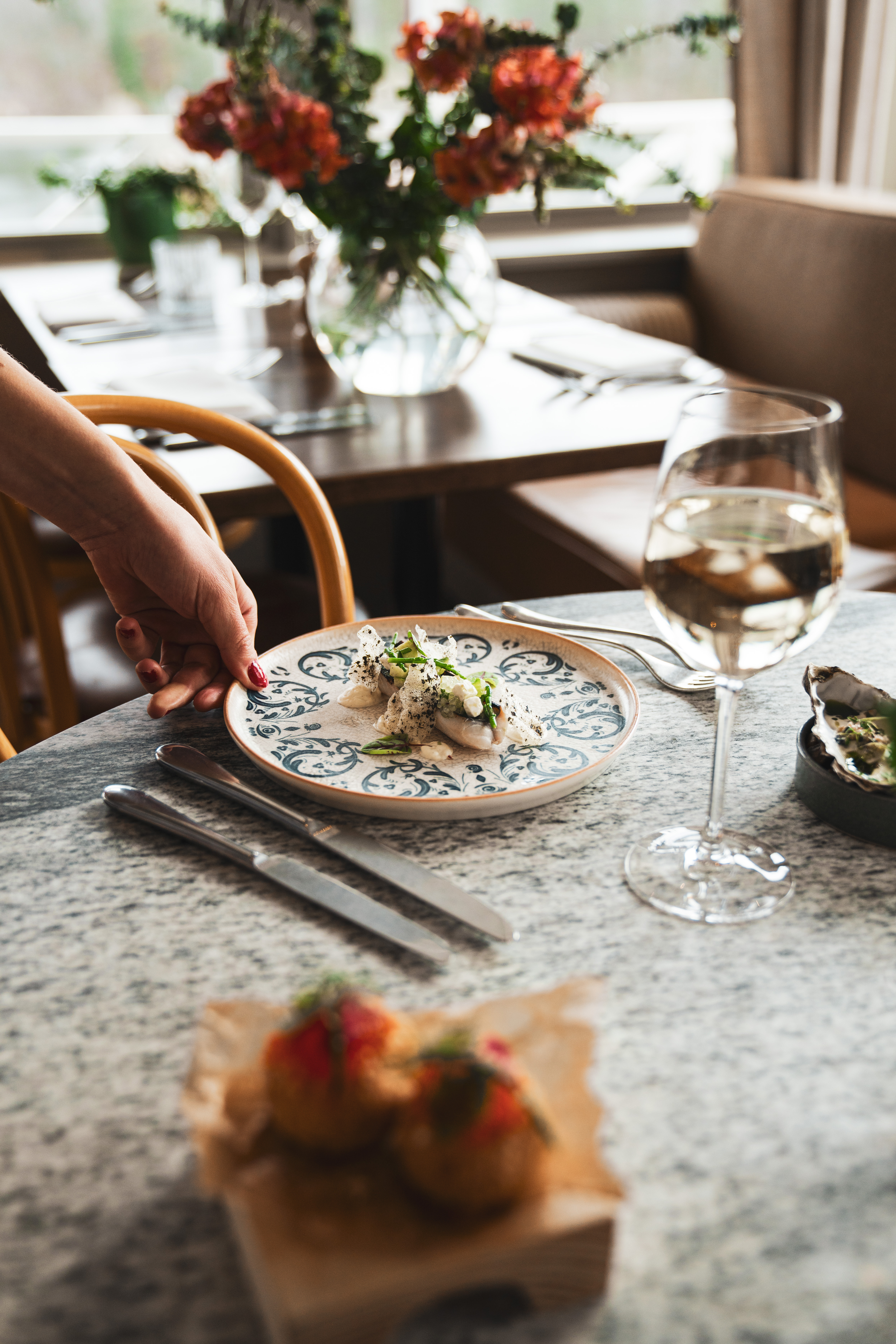 God mat serveras i restaurangen