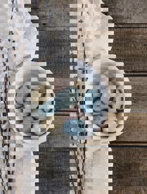 Ägg i olika vackra färger