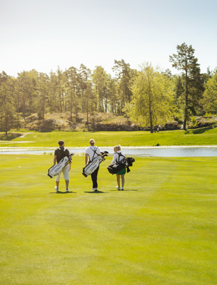 Vacker golfbana på Värmdö