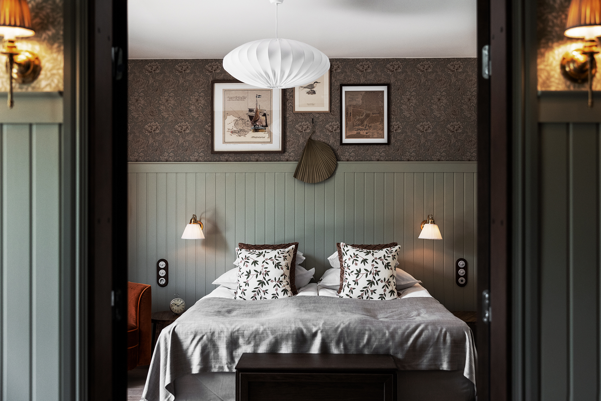 Hotellrum med vacker inredning