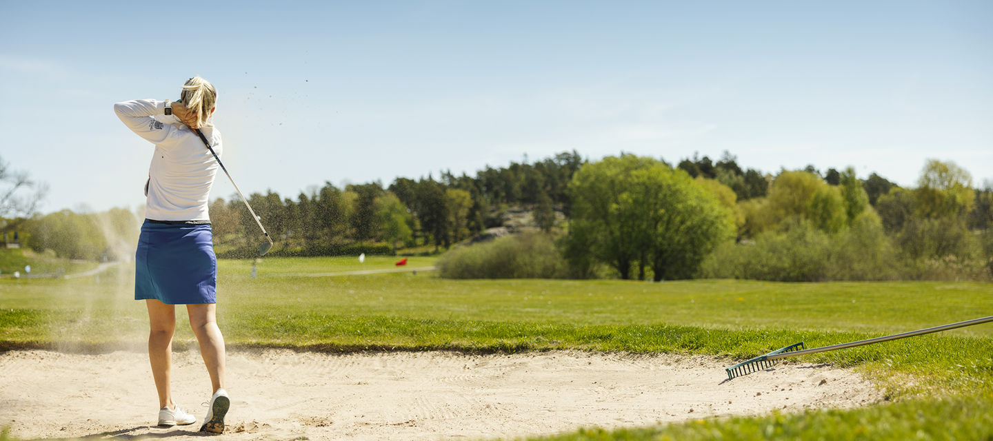 Fin golfbana på Värmdö