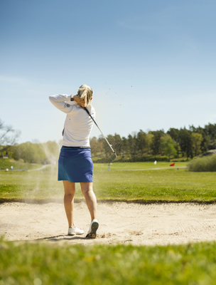 Fin golfbana på Värmdö